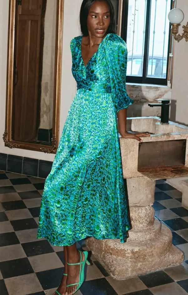 Sacha Drake - Ethereal Eden Midi Dress - Emerald