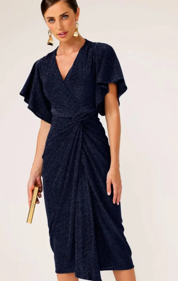 Sacha Drake - The Emporium Dress - Navy Lurex