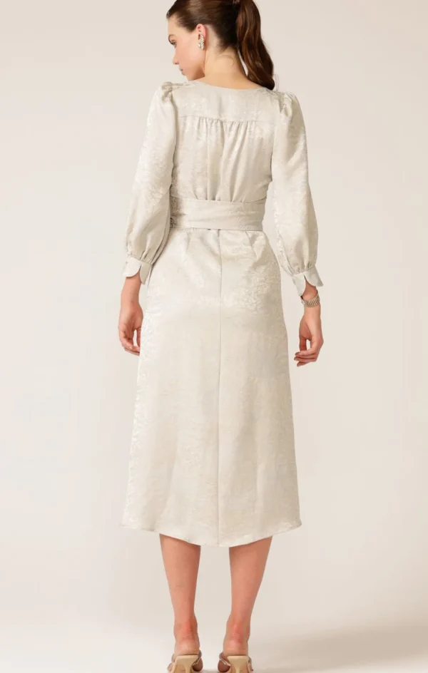 Sacha Drake - Versailles Wrap Dress - Oyster Jacquard