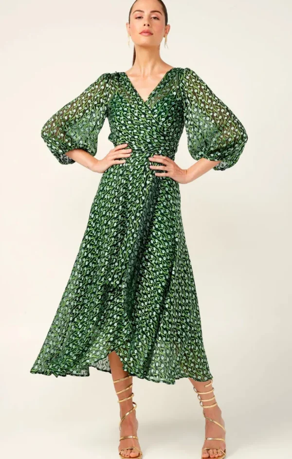 Sacha Drake - Wonderland Midi Dress - Emerald