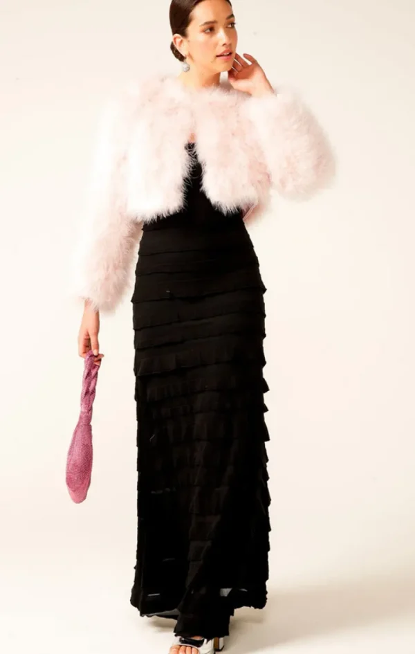 Sacha Drake Maddison Maxi Ruffle Dress - Black