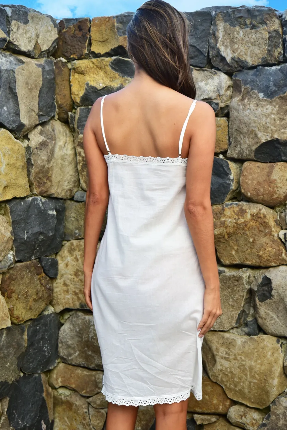 trelise_cooper__boudoir_b_1.webp Trelise Cooper - Boudoir Baby Slip - White Cotton Voile Lace Trim