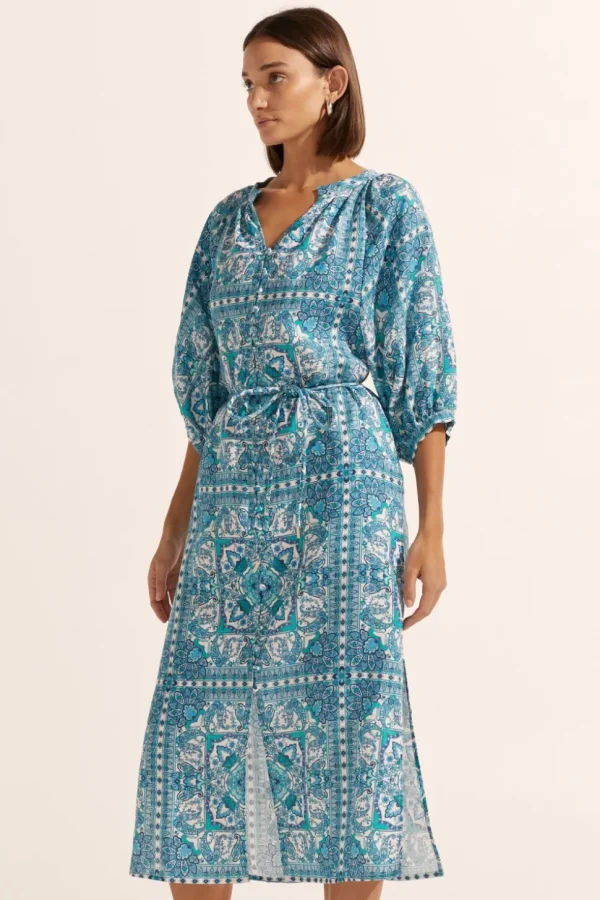 Zoe Kratzmann - Sojourn Dress - Sapphire Tile FINAL SALE
